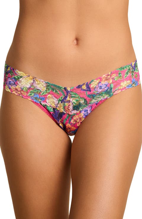 Print Low Rise Thong