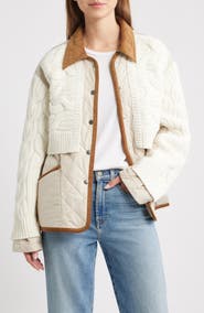 rag & bone Ivy Mixed Media Jacket