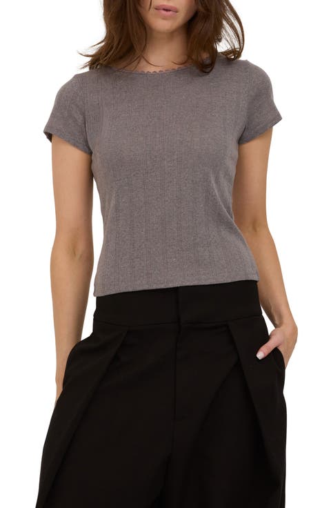Arden Lace Trim T-Shirt