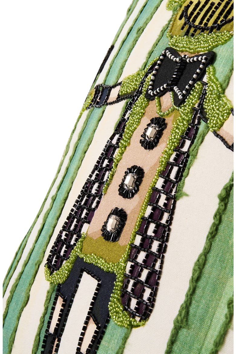 Frankenstein Throw Pillow, Alternate, color, GREEN