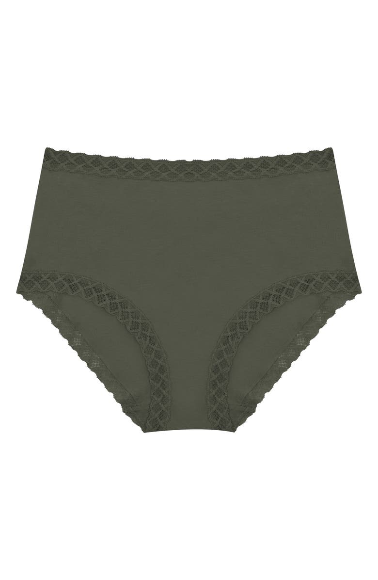 Natori Bliss Stretch Cotton Full Briefs, Alternate, color, Flint