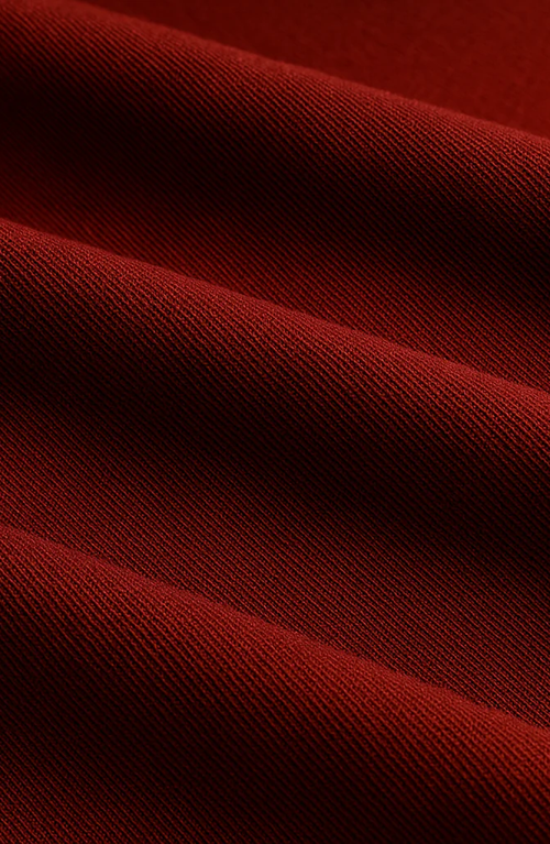 Regent Row Organic Cotton Crew Neck Tee In Red