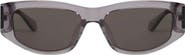 Mohala Eyewear Kalia 55mm Low Bridge Wide Width Polarized Oval Sunglasses