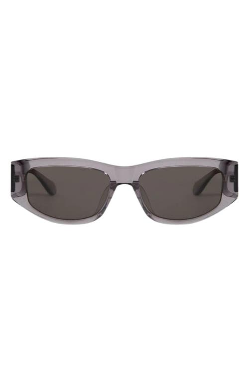 Mohala Eyewear Kalia 55mm Low Bridge Wide Width Polarized Oval Sunglasses