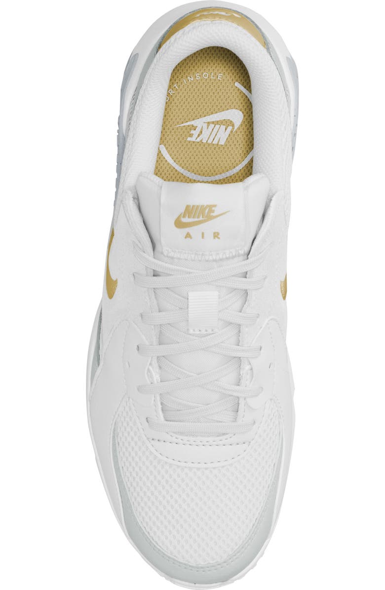 Nike Air Max Excee Sneaker, Alternate, color, White/ Gold/ White/ Black