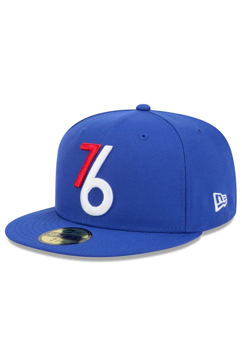 Men's New Era  Royal Philadelphia 76ers 2024/25 City Edition Alternate 59FIFTY Fitted Hat, Alternate, color, Royal