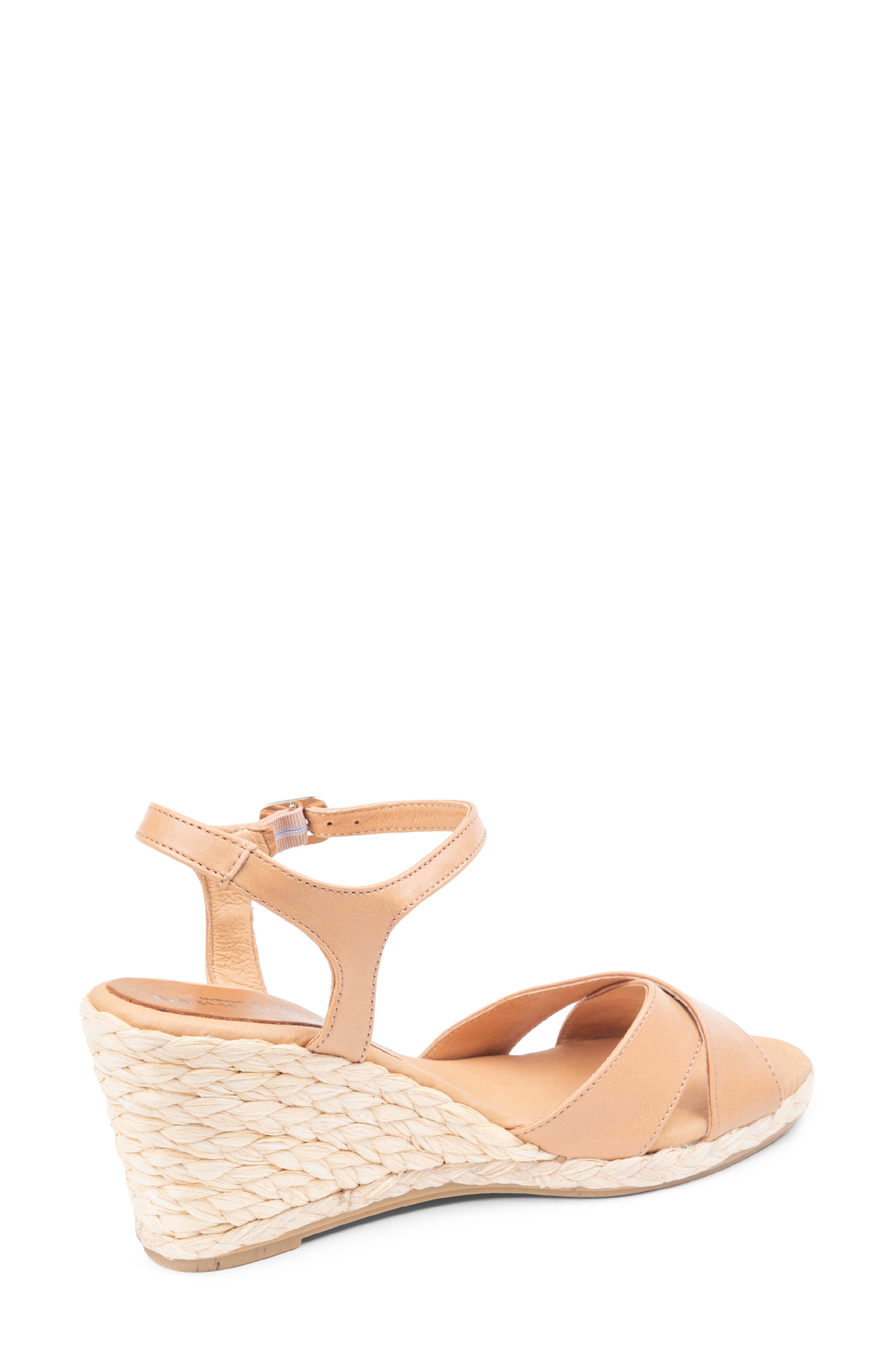 patricia green Roma Crisscross Ankle Strap Espadrille Wedge Sandal, Alternate, color, 