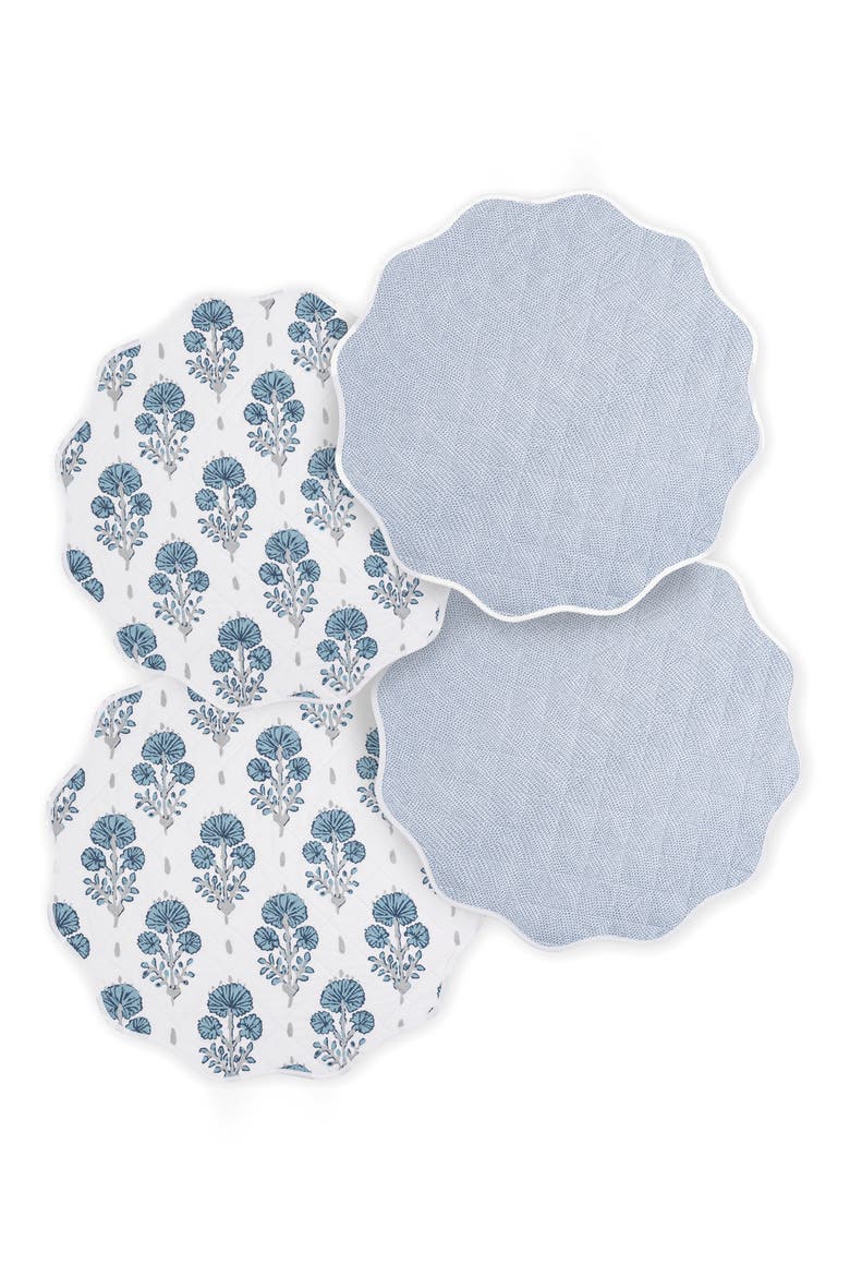 Reversible Quilted Placemat, Main, color, JOPLIN BLUE/ HAZY BLUE