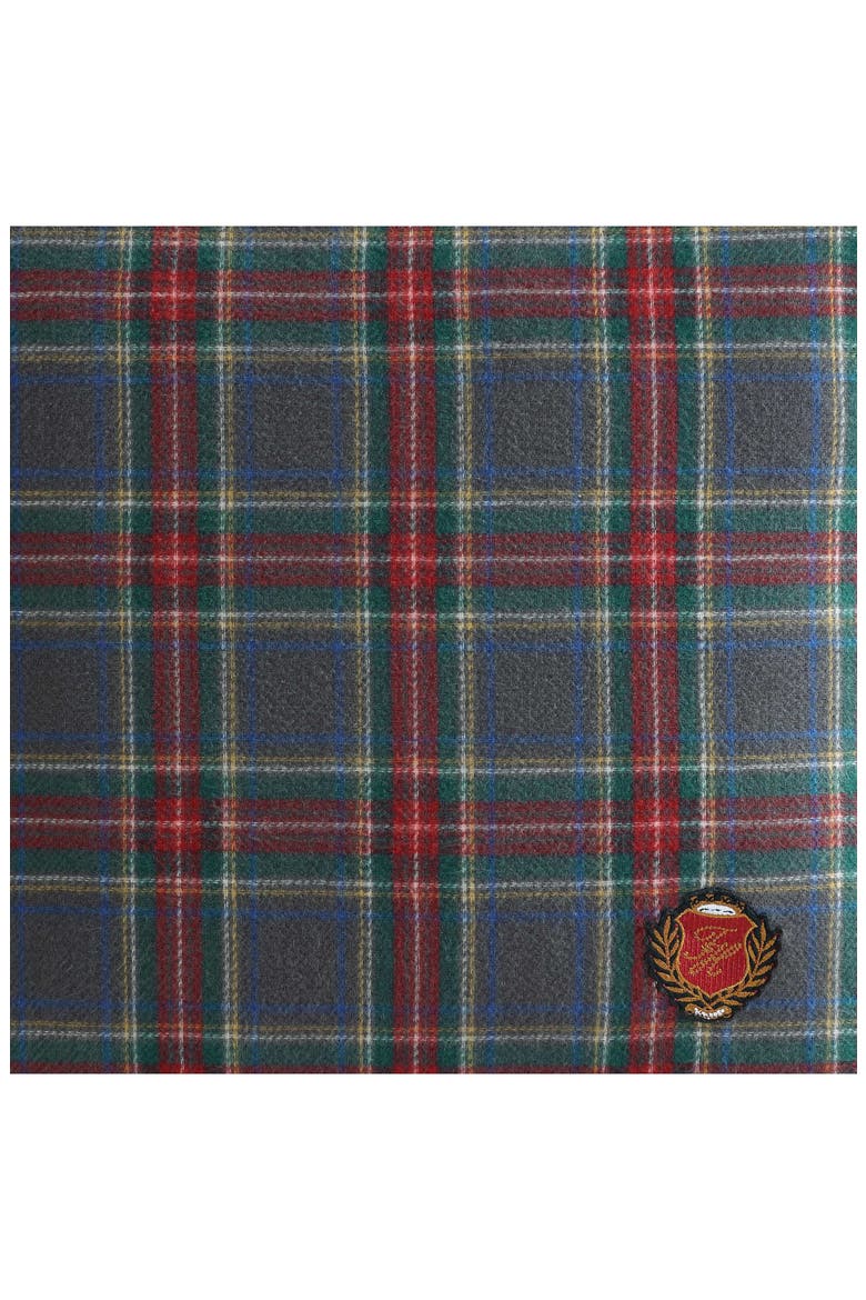 Spruce Tartan Decorative Pillow, Alternate, color, GREY