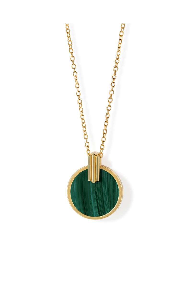 Gold Stilla Malachite Necklace, Main, color, Malachite