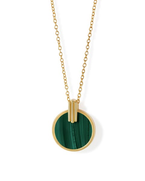 Gold Stilla Malachite Necklace