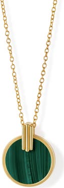 Astley Clarke Gold Stilla Malachite Necklace