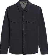 Vince Cotton Blend Shirt Jacket