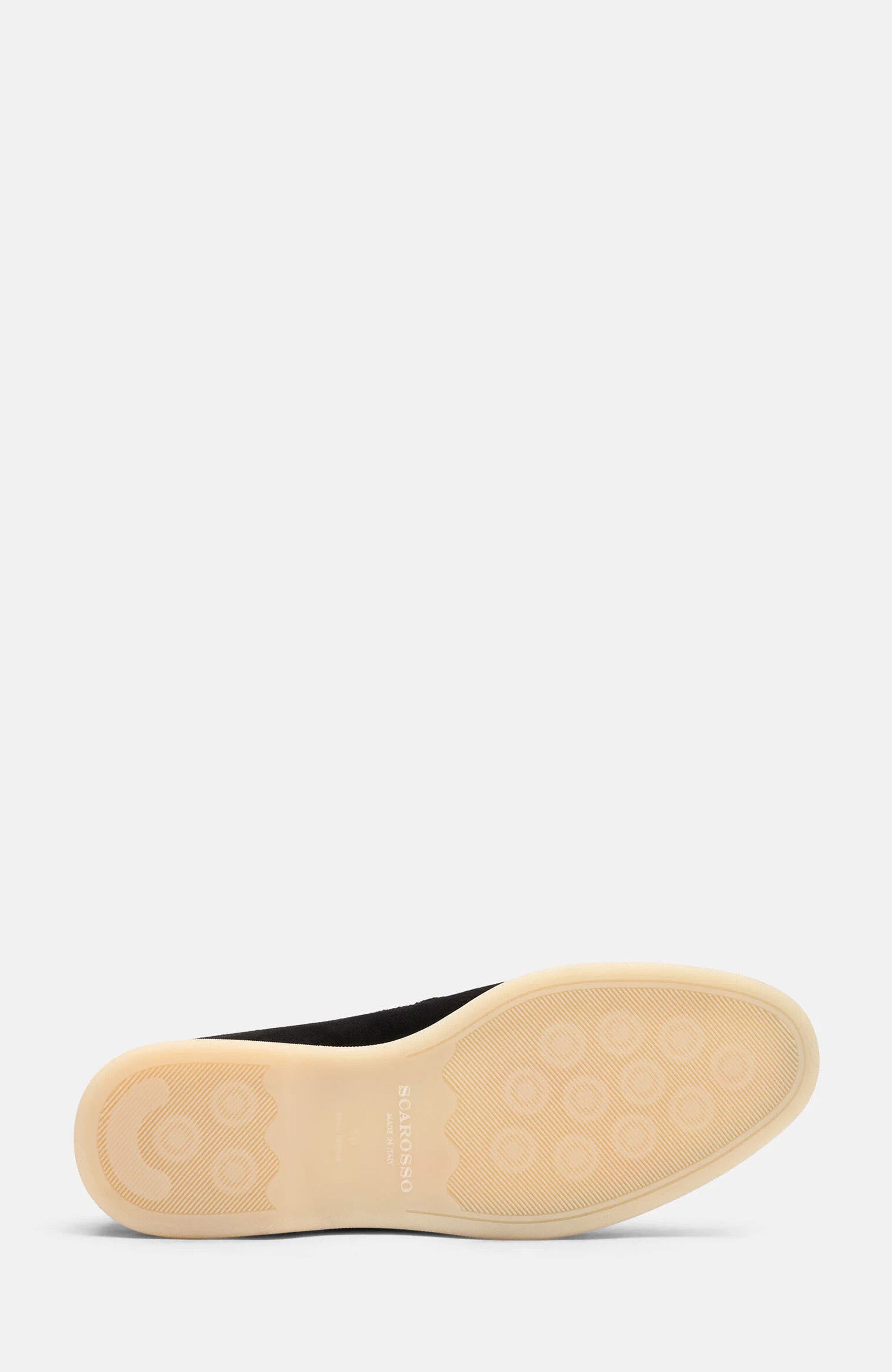 SCAROSSO Ludovico Loafers, Alternate, color, Black - Suede Edit