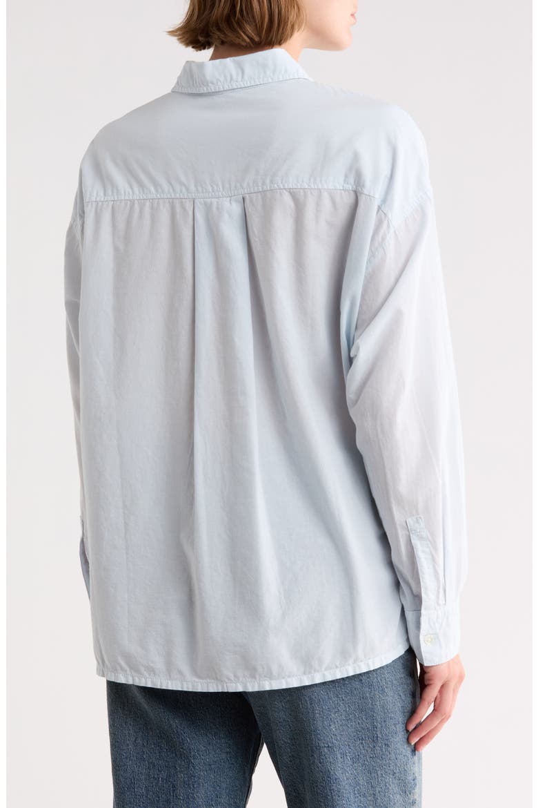 Oversize Long Sleeve Button-Up Shirt, Alternate, color, MEMORY