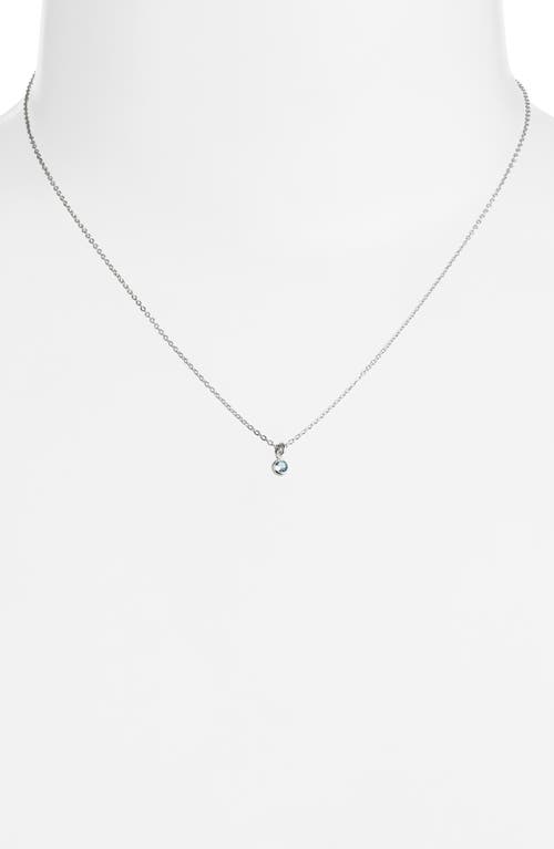 Set & Stones Birthstone Charm Pendant Necklace In Metallic