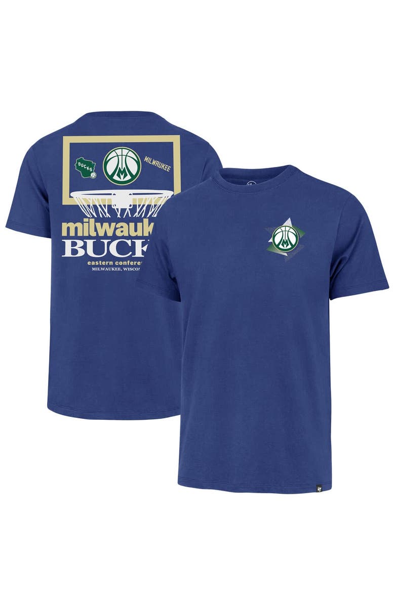 '47 Men's '47 Royal Milwaukee Bucks City Edition Backboard T-Shirt, Main, color, Royal