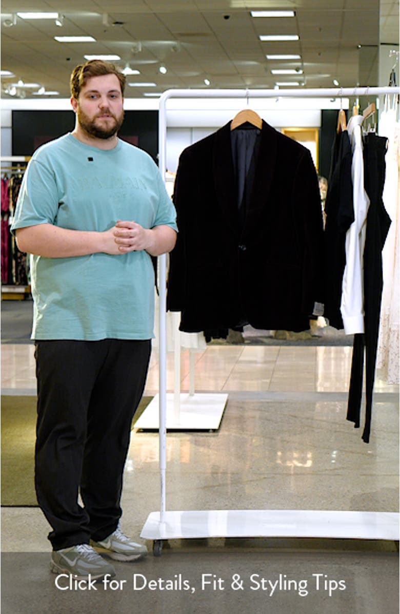 Harley Shawl Collar Cotton Herringbone Dinner Jacket, sales video thumbnail