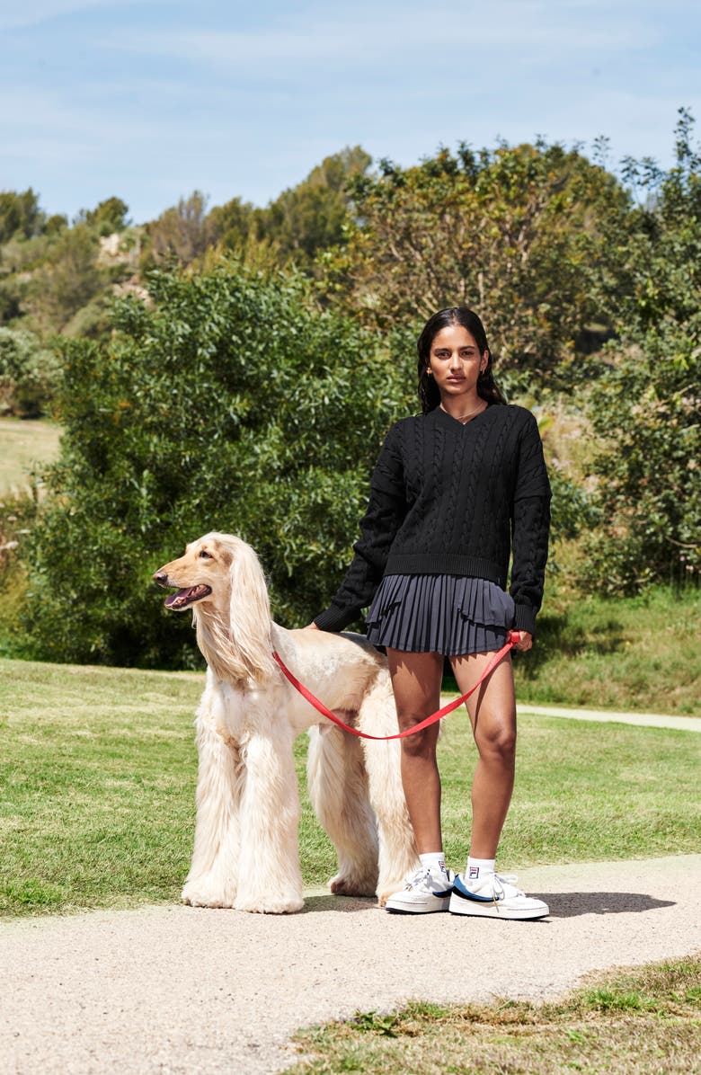 FILA Challenger High Waist Pleated Skort, Alternate, color, 