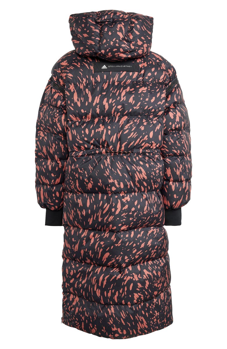 adidas by Stella McCartney Convertible Recycled Polyester Long Puffer Jacket, Alternate, color,