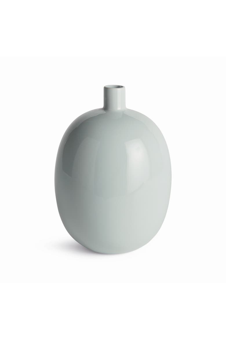 Barclay Butera Sandbar Vase Medium - Light Blue Stoneware, Main, color, Blue