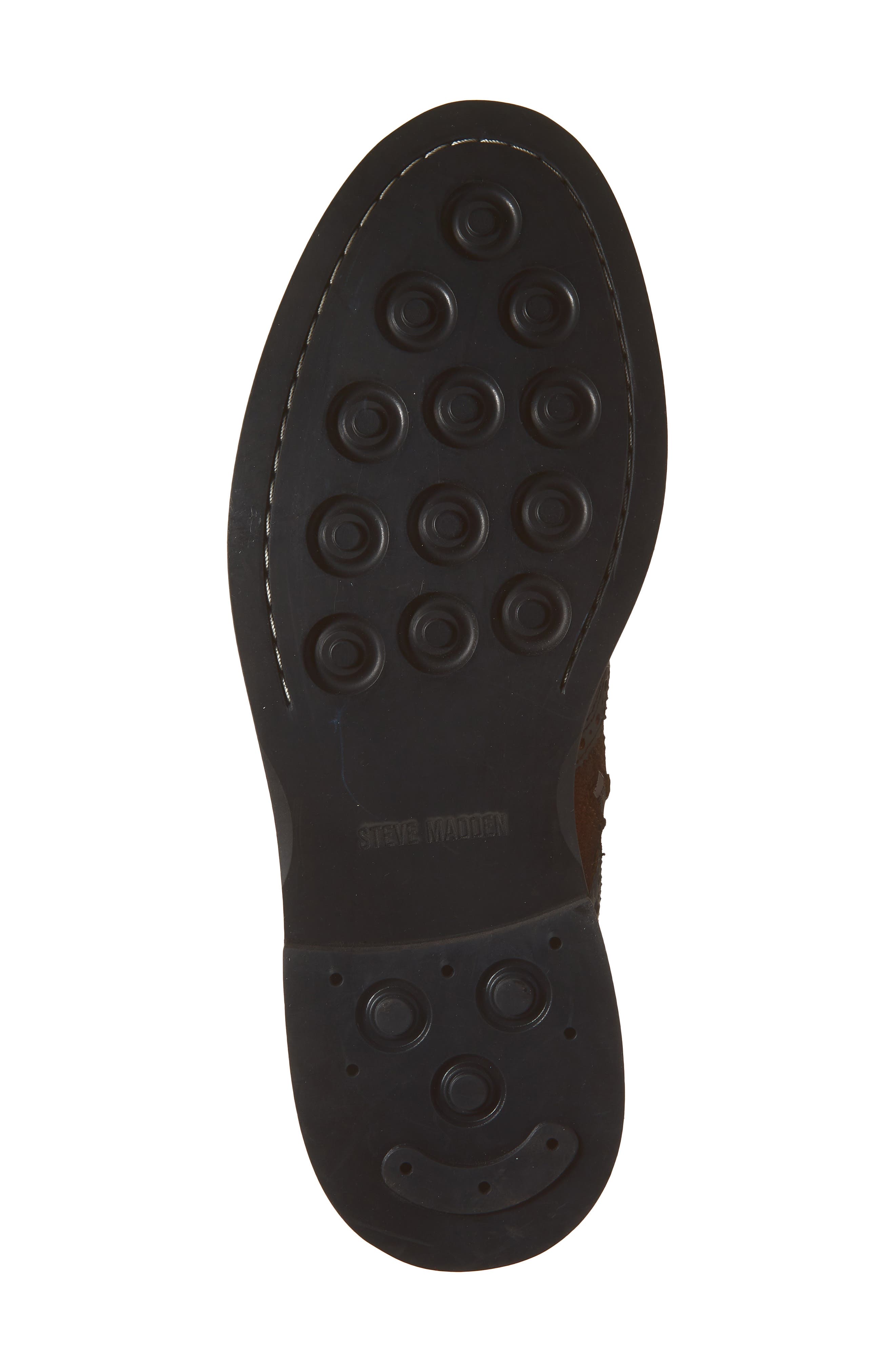 Steve Madden Addis Brogue Boot, Alternate, color, Brown