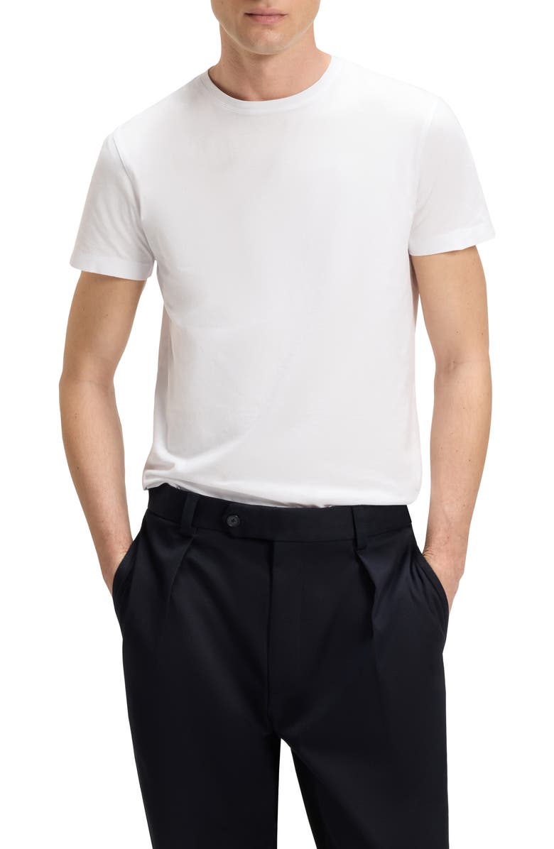BOSS x Beckham Taut Cotton T-Shirt, Main, color, White
