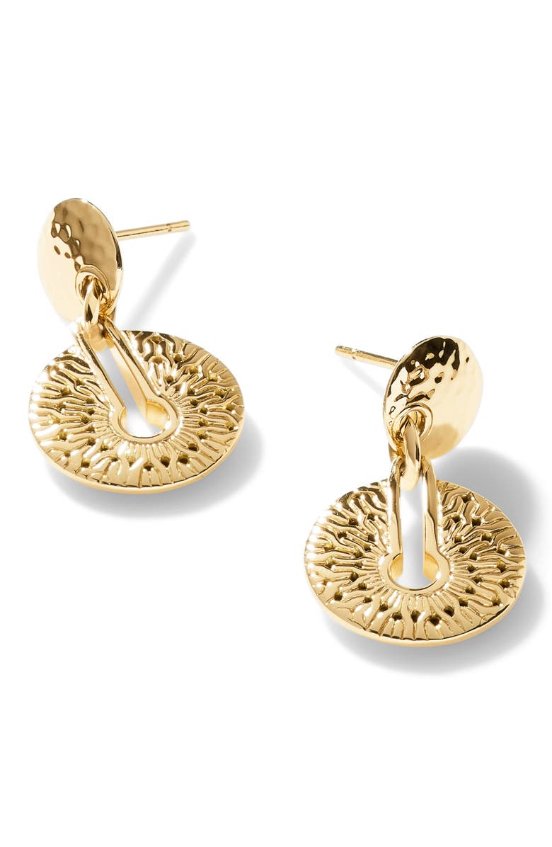John Hardy Classic Chain Hammered Drop Earrings, Alternate, color,