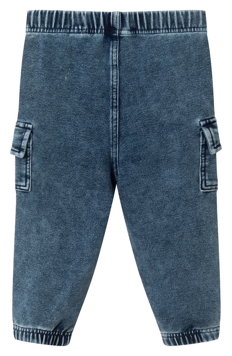 Andy & Evan Button-Up Shirt & Denim Joggers Set, Alternate, color, Blue Gingham