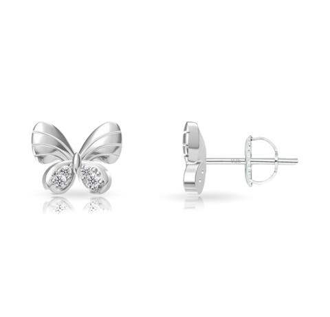 Sterling Silver Butterfly Earrings