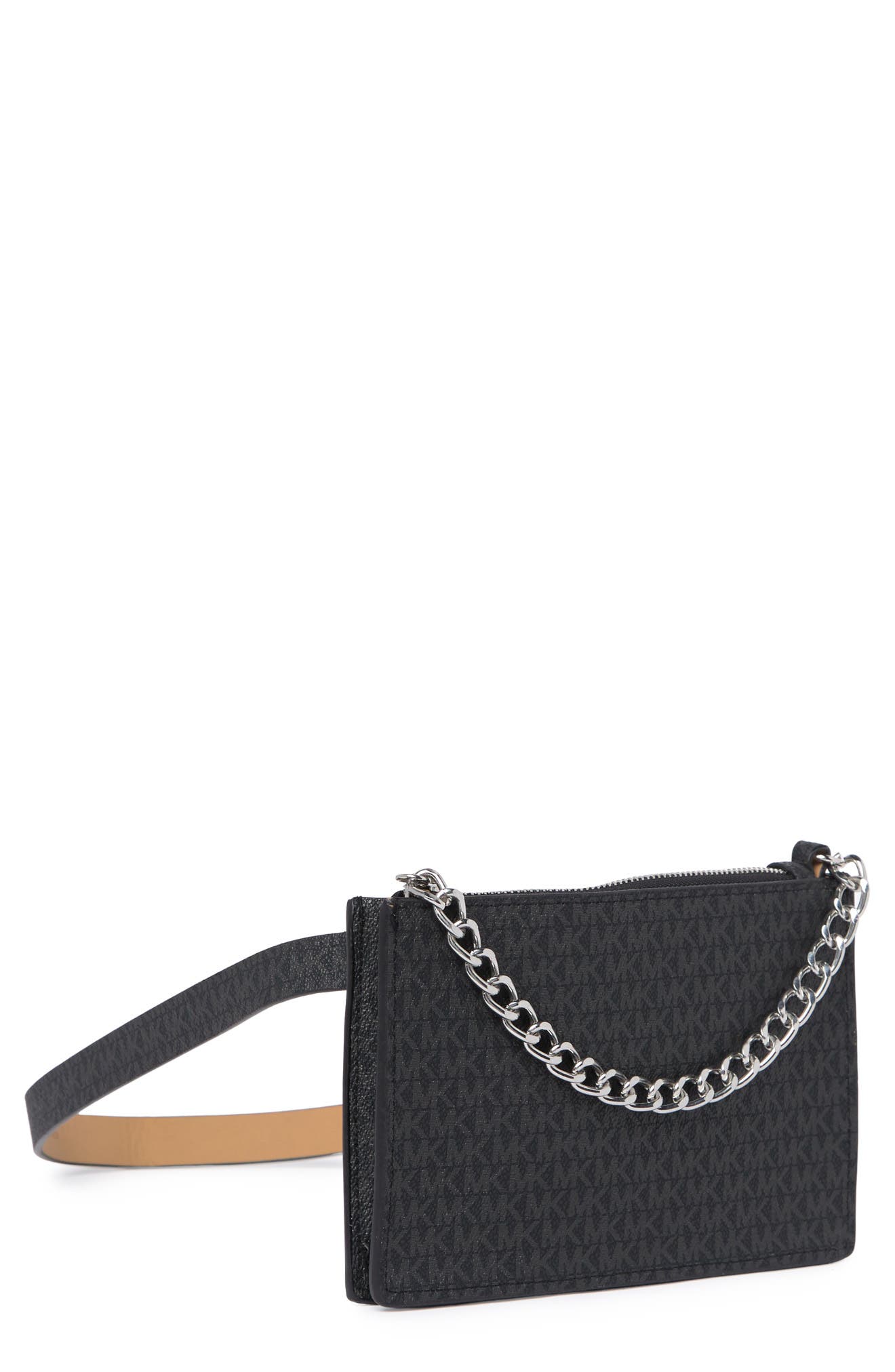 Michael Kors Belt Bag with Pull Chain, Alternate, color, 