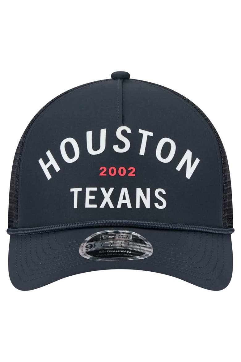 Men's New Era  Navy Houston Texans Active Minimalist M-Crown A-Frame 9FORTY Adjustable Hat, Alternate, color, Navy