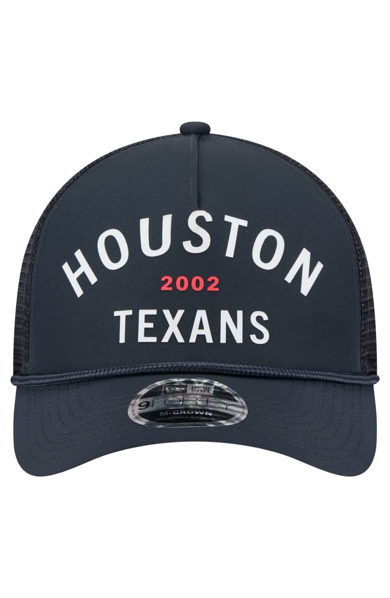 New Era Men's New Era Navy Houston Texans Active Minimalist M-Crown A-Frame 9FORTY Adjustable Hat, Alternate, color, Navy