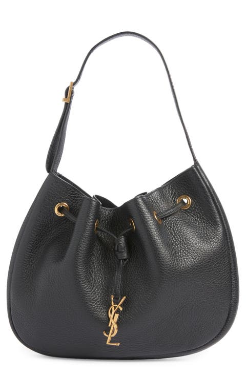 Small Paris VII Flat Leather Hobo Bag