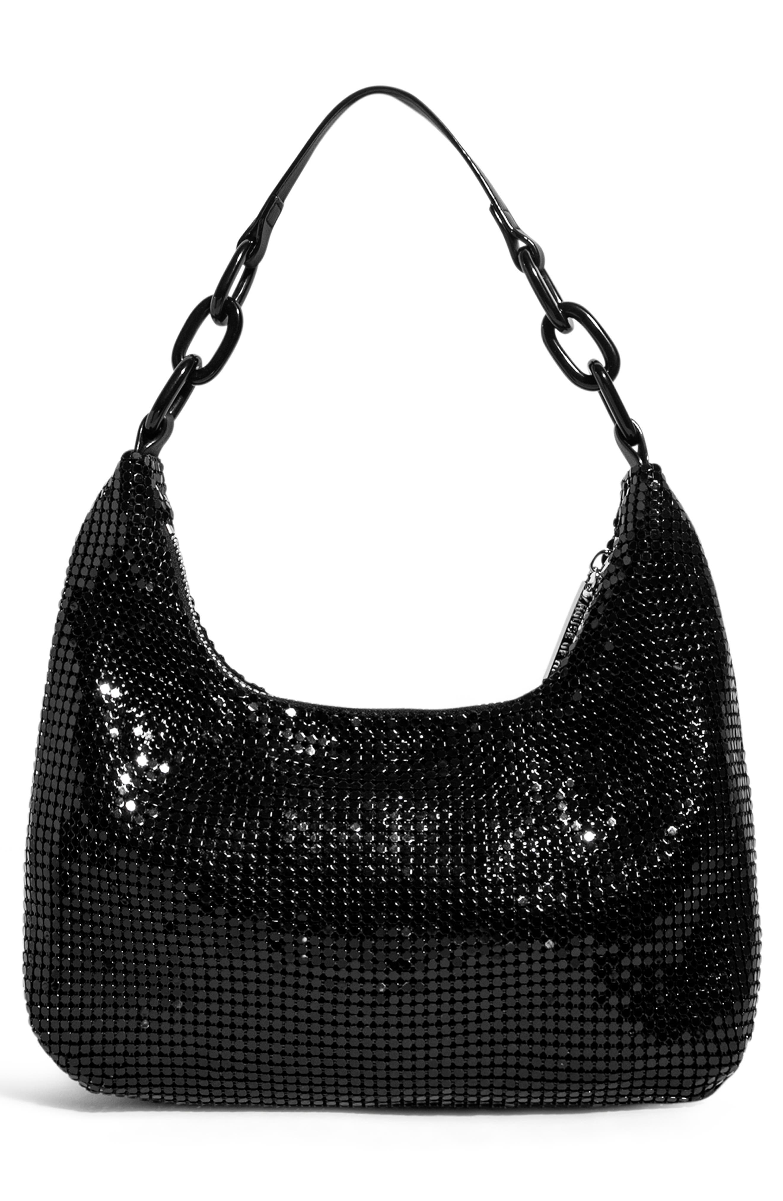HOUSE OF WANT Newbie Metal Mesh Shoulder Bag, Alternate, color, 