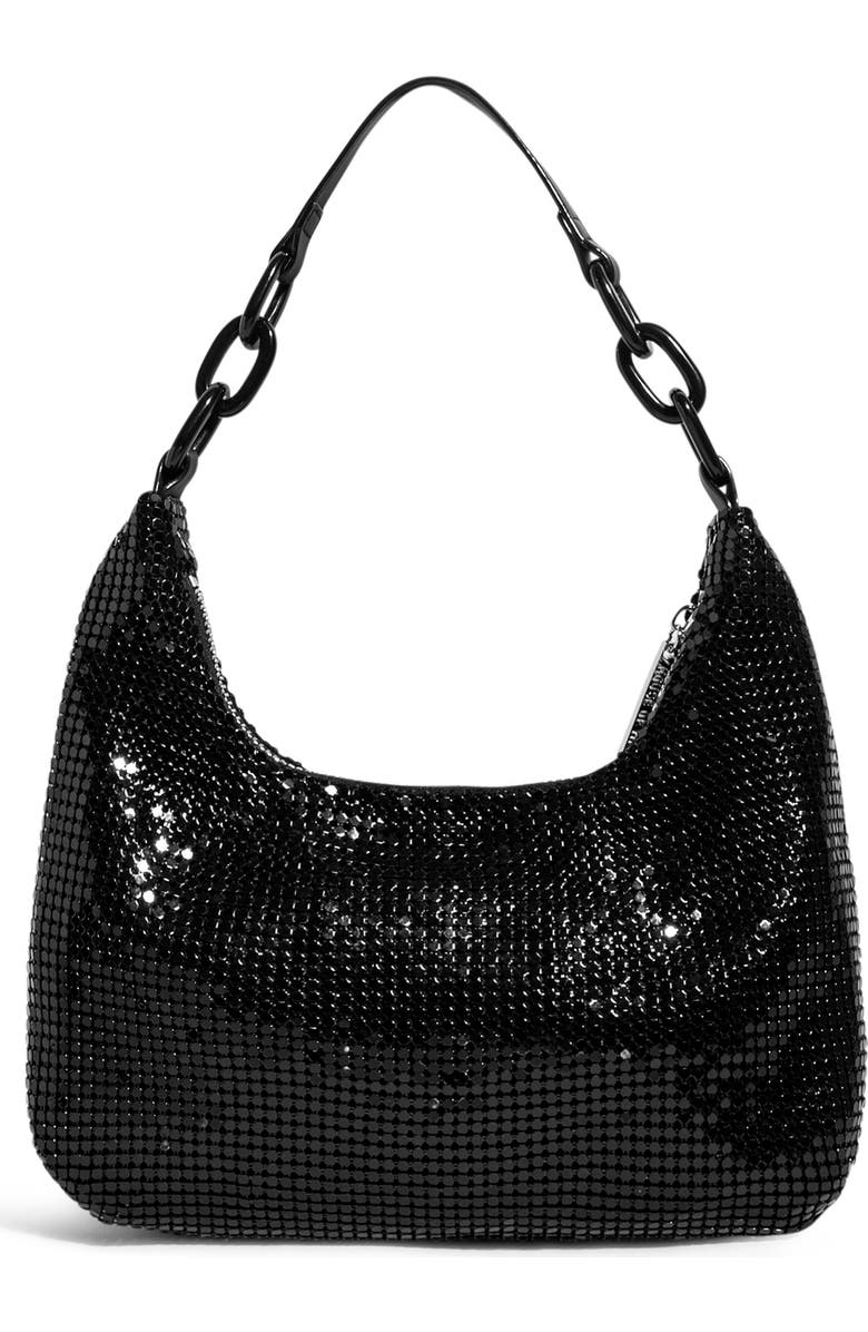 HOUSE OF WANT Newbie Metal Mesh Shoulder Bag, Alternate, color,