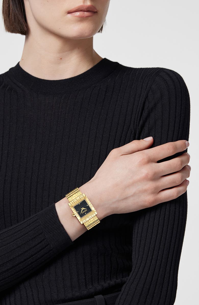 Versace Mosaic Bracelet Watch, 22mm, Alternate, color, Yellow Gold