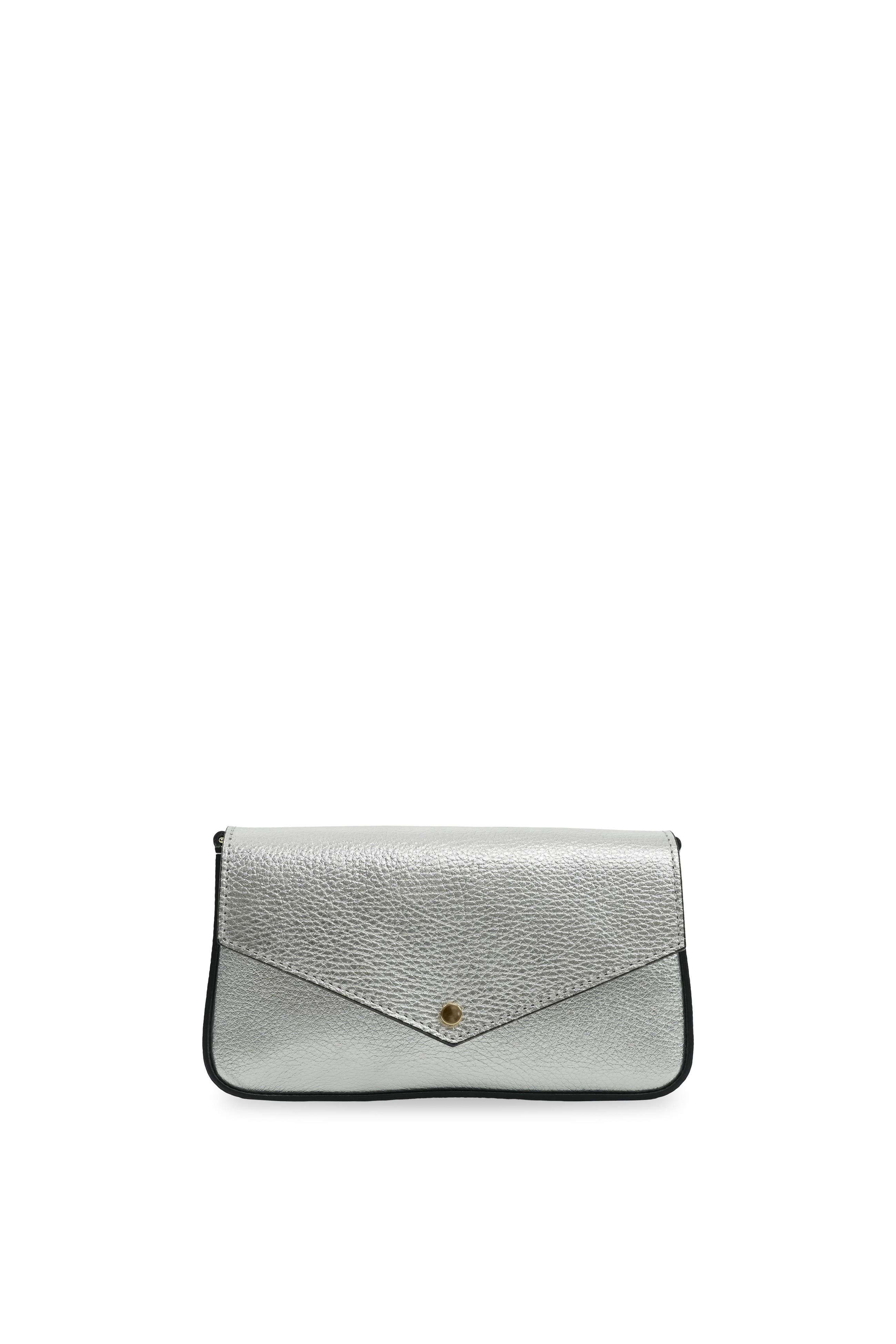 The Munro Leather Shoulder Bag, Alternate, color, Silver