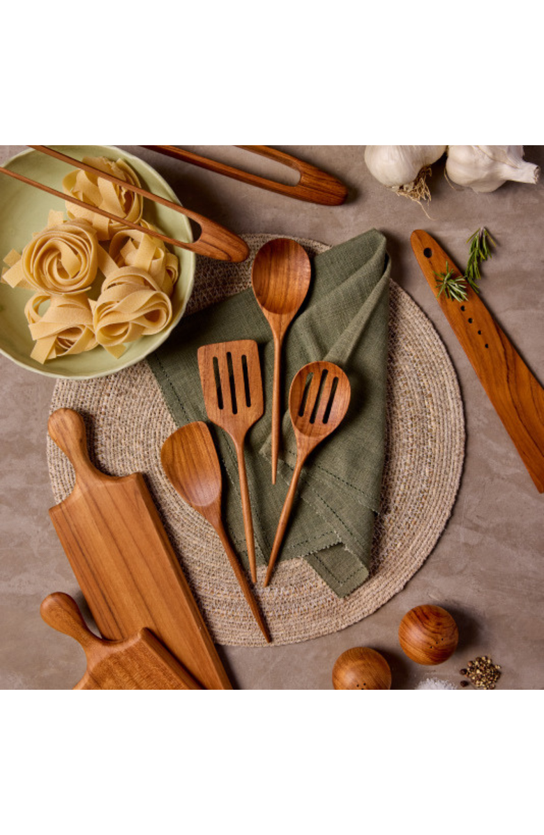 Be Home Padma Teak Mini Kitchen Utensils - Set of 4, Alternate, color, Teak