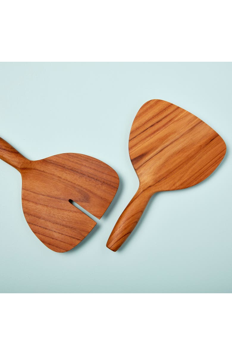 Be Home Teak Wide Serving Set, Alternate, color, Teak