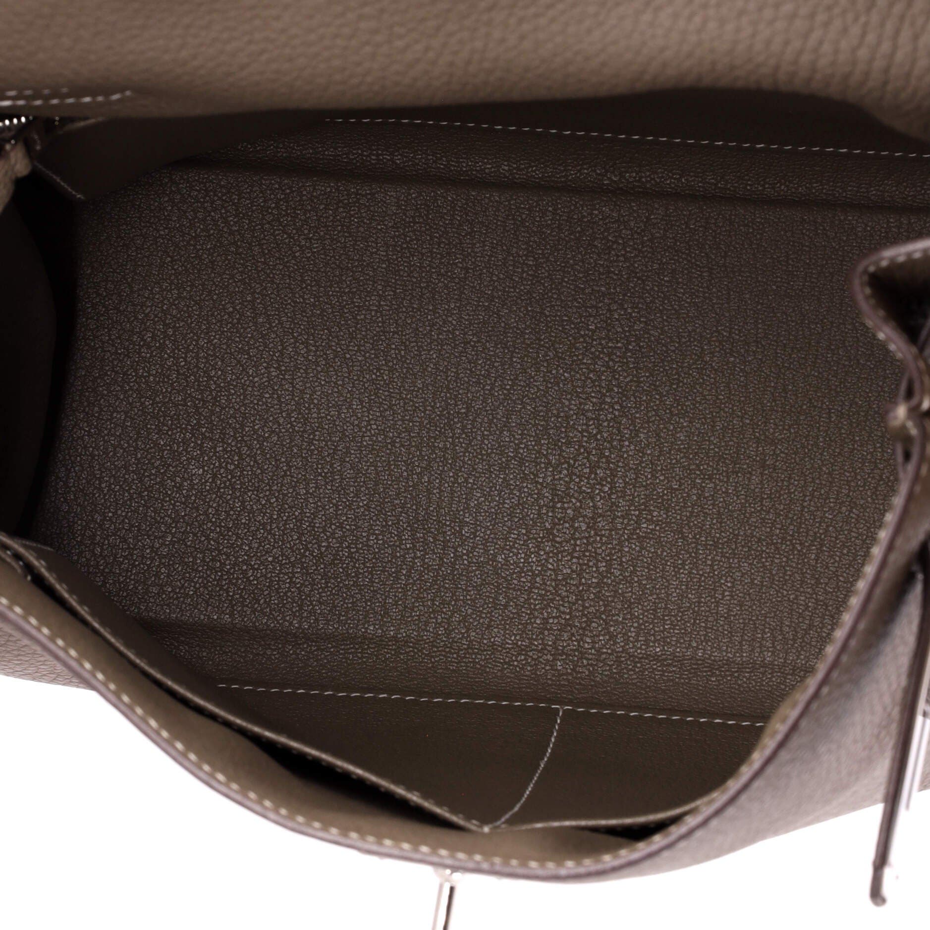 Kelly Handbag Grey Clemence with Palladium Hardware 28, Alternate, color, Grey