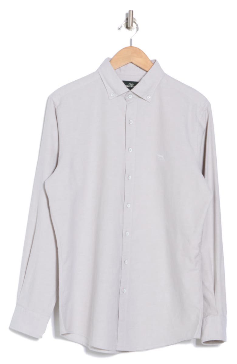 Rodd & Gunn Dallington Solid Button-Down Shirt, Alternate, color, Stone