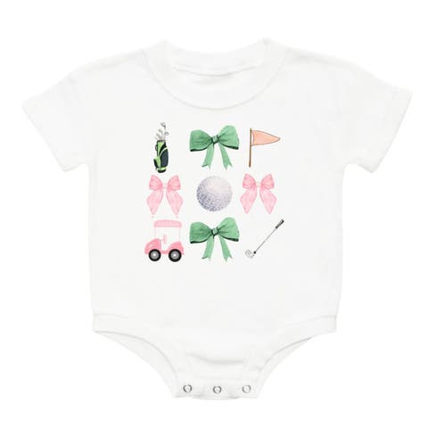 Bow Golf Girl Short Sleeve Romper (Baby)