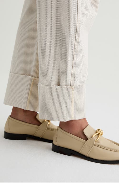 Ag Mercer High Waist Cuffed Barrel Leg Pants In White