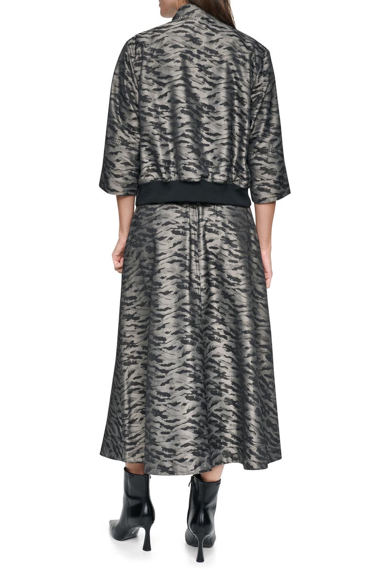 Animal Jacquard Jacket, Alternate, color, PUTTY