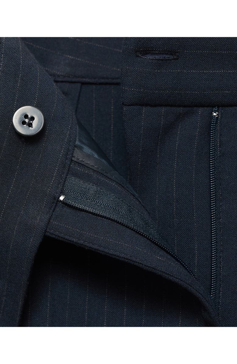 MANGO Pinstripe Suit Pants, Alternate, color,