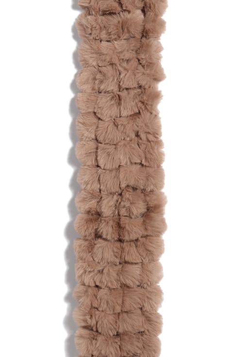 Pom Faux Fur Stole