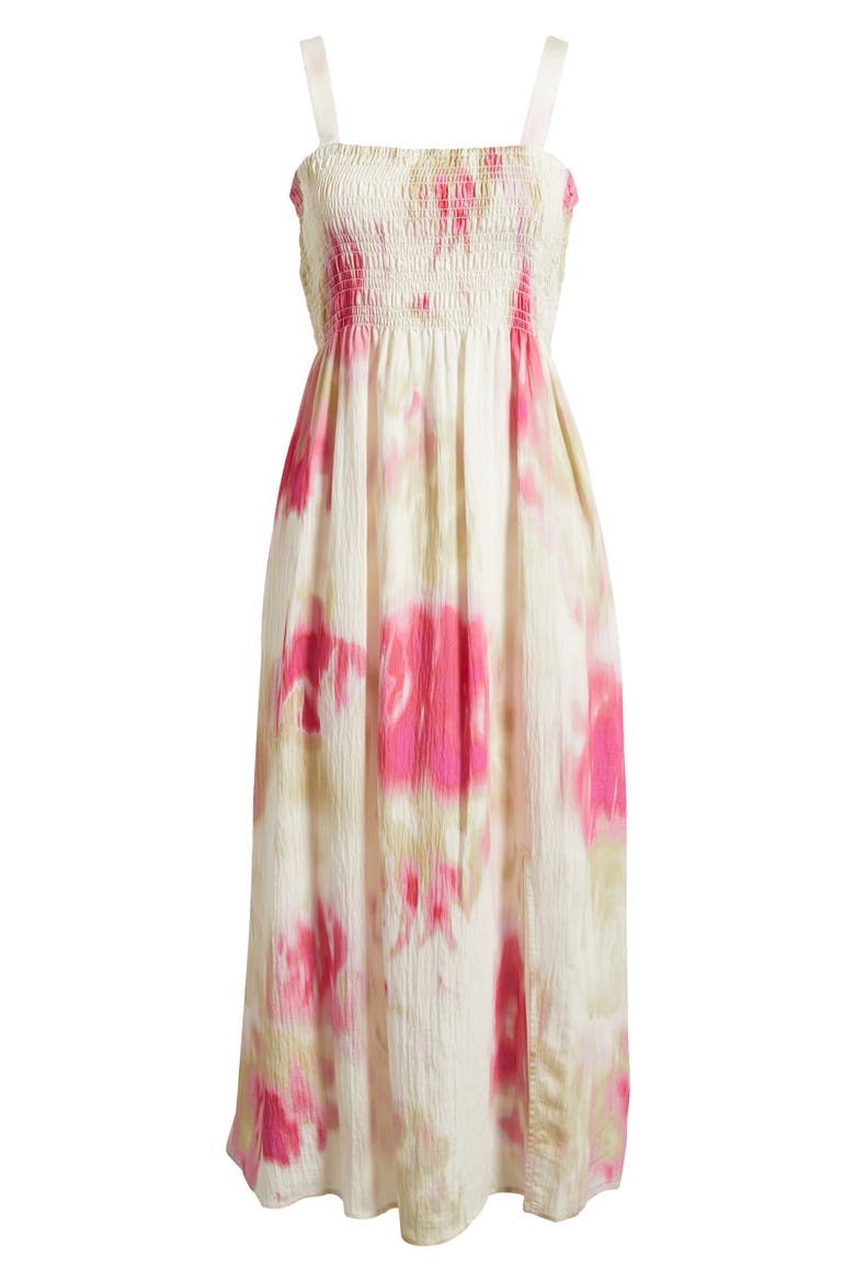 Print Rumple Voile Sleeveless Maxi Dress, Alternate, color, MAY WATERCOLOR