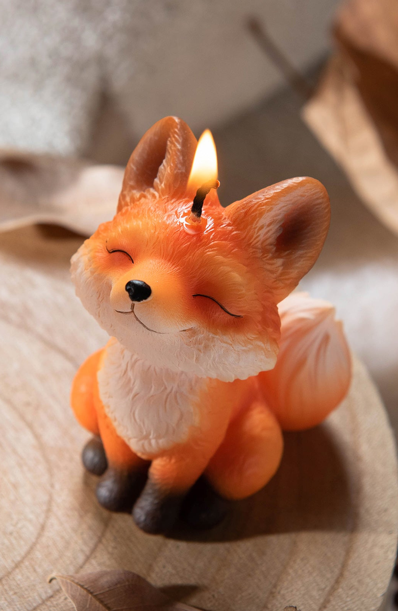 Southlake gifts Fox Candle, Alternate, color, Orange