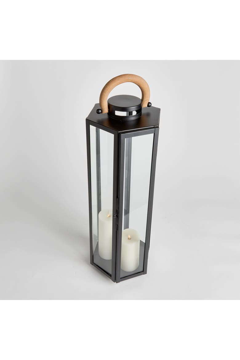 Dockside Outdoor Lantern, Alternate, color, Black